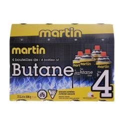 Martin Fuel bottles Pack of 4 Butane Bottles
