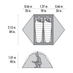 MSR 1-3 person tents Hubba Hubba 2 Person Tent -Camping gear Sales 11506 msr hubba hubba 2 floorplan