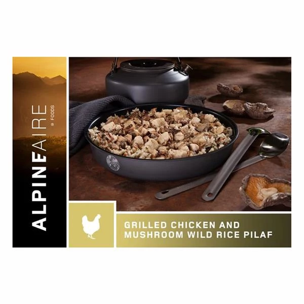 Alpine Aire Foods Camping food Grilled Chicken And Mushroom Wild Rice Pilaf 3 Alpine Aire Foods Camping food Grilled Chicken And Mushroom Wild Rice Pilaf