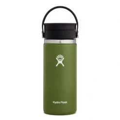 Hydro Flask Water bottles and hydration packs Hydra Coffee Flex Sip 16oz Insulated Bottle -Camping gear Sales A29885 w16cx2 olive