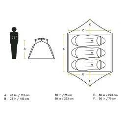 NEMO Equipment Prospector tents Aurora 3P Backpacking Tent and Footprint 7 NEMO Equipment Prospector tents Aurora 3P Backpacking Tent and Footprint -Camping gear Sales A54703 3