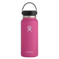 Hydro Flask Water bottles and hydration packs Hydra Wide Mouth 32oz Insulated Bottle -Camping gear Sales A74683 w32bts carnation 1636746559