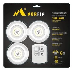 Norfin Lanterns 3 LED Lights with remote control