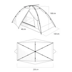 Qaou 1-3 person tents Beluga 6 in 1 Hammock Tent -Camping gear Sales DIM 1660913760