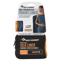 Sea to Summit Camping pillows and accessories Hooded Mummy Travel Sheet with -Camping gear Sales Premium Silk Travel Liner 1637009661